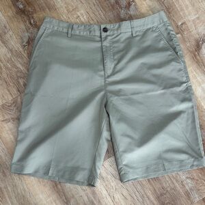 adidas Men's Khaki Flat Front Shorts